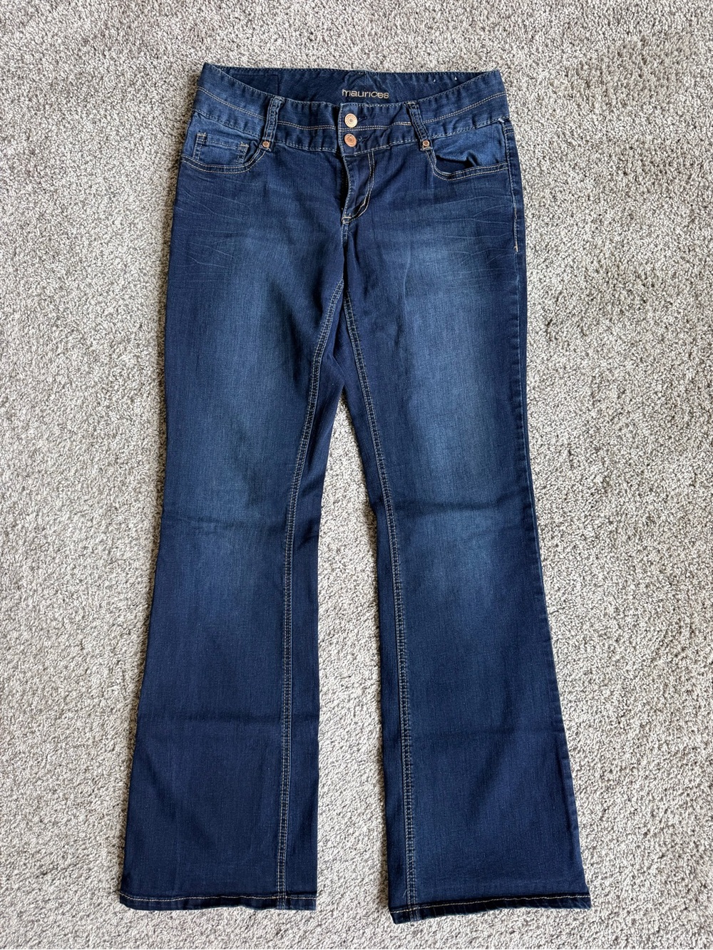 Maurices Indigo Flare Wide-Leg Jeans